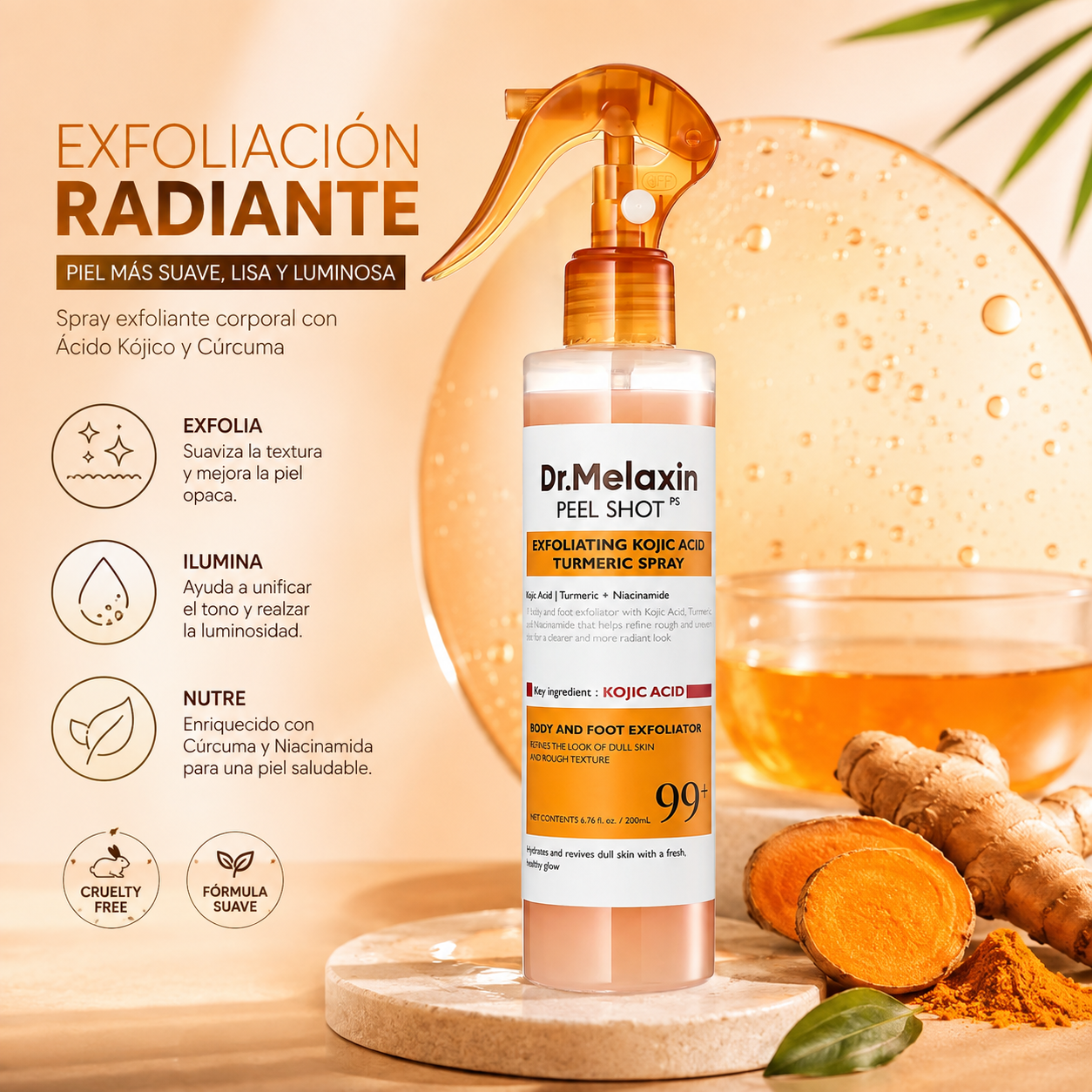 DR. MELAXIN PEEL SHOT PS TURMERIC SPRAY